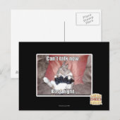 Ik kan nu niet praten, baas vechten. briefkaart (Voorkant / Achterkant)