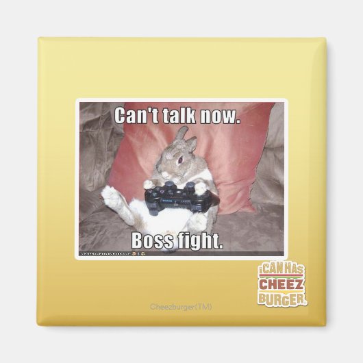 Ik kan nu niet praten, baas vechten. magneet (Voorkant)