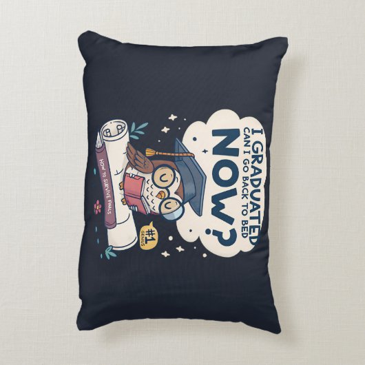 Ik kan nu terug naar bed. accent kussen (Achterkant (Verticaal))