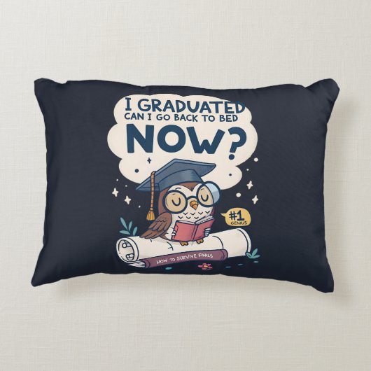 Ik kan nu terug naar bed. accent kussen (Achterkant)