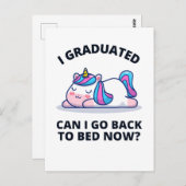 Ik kan nu terug naar bed. briefkaart (Voorkant / Achterkant)