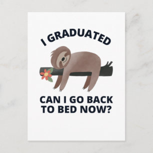 Ik kan nu terug naar bed. briefkaart