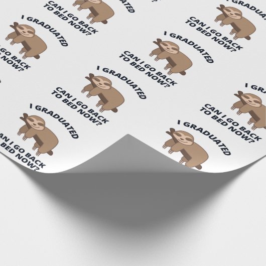 Ik kan nu terug naar bed. cadeaupapier (Hoek)