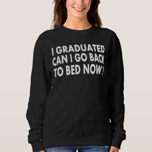 Ik kan nu terug naar Bed Cool Graduat. Trui (Voorkant)
