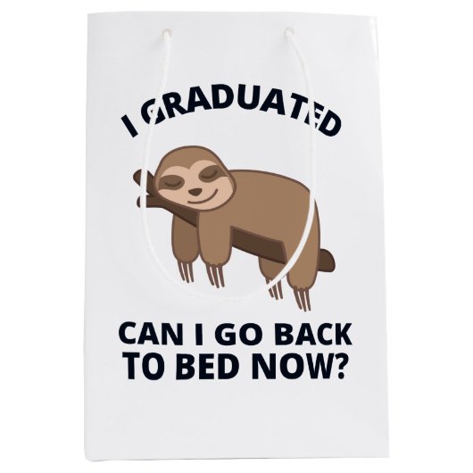 Ik kan nu terug naar bed. medium cadeauzakje (Voorkant)