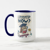 Ik kan nu terug naar bed. mok (Links)