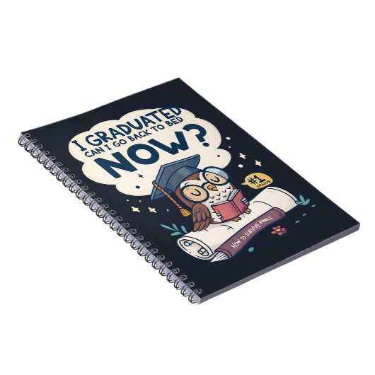 Ik kan nu terug naar bed. notitieboek (Rechterzijde)