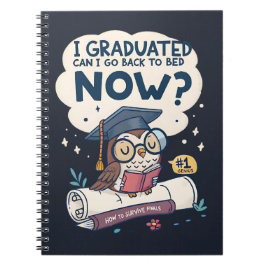 Ik kan nu terug naar bed. notitieboek