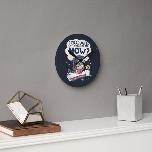 Ik kan nu terug naar bed. ronde klok (Kantoor)