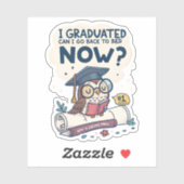 Ik kan nu terug naar bed. sticker (Vel)