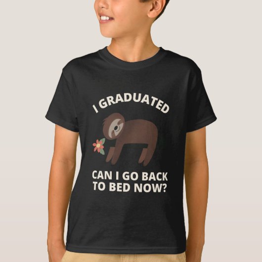 Ik kan nu terug naar bed. t-shirt (Voorkant)