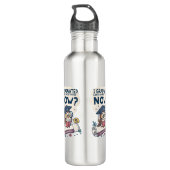 Ik kan nu terug naar bed. waterfles  (Achterkant)