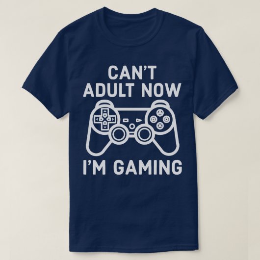 Ik kan nu volwassenen i m gaming gameconsole t-shirt (Design voorkant)