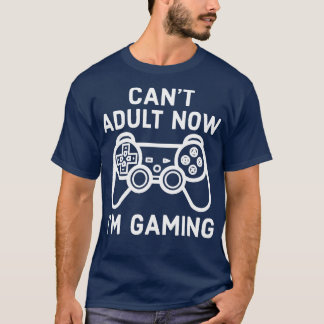 Ik kan nu volwassenen i m gaming gameconsole t-shirt