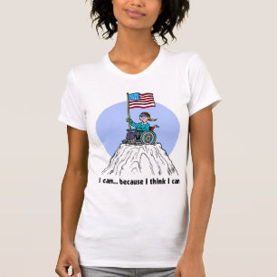 Ik kan omdat ik denk dat ik kan t-shirt