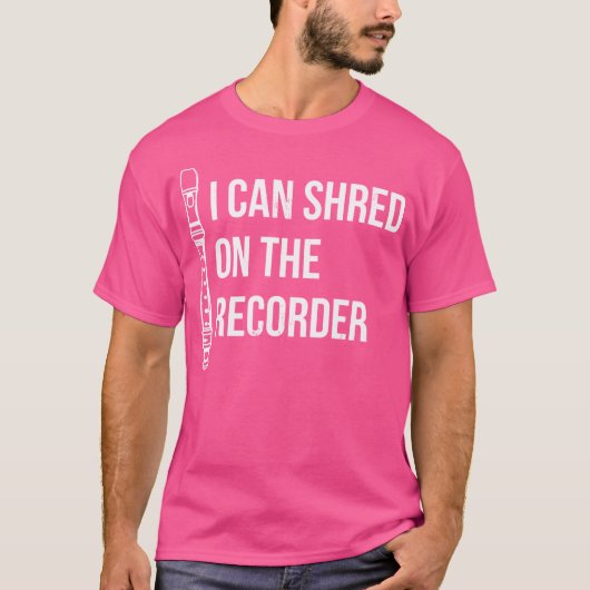 Ik kan op de computer van het recorder delen t-shirt (Voorkant)