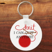 Ik kan op elk moment sleutelhanger breien (Voorkant)