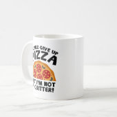 Ik kan Pizza opgeven Koffiemok (Voorkant links)