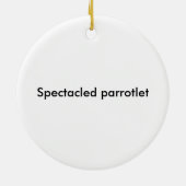 Ik kan praten, kan je vliegen? keramisch ornament (Achterkant)