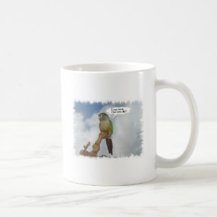 Ik kan praten, kan je vliegen? koffiemok