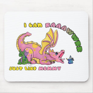 Ik kan RAWR, net als een leuk baby-drakenmeisje va Muismat