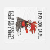 Ik kan rustig kijken, maar mijn hoofd heb je 3 kee fleece deken (Voorkant (Horizontaal))