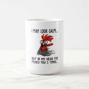 Ik kan rustig kijken, maar mijn hoofd heb je 3 kee koffiemok