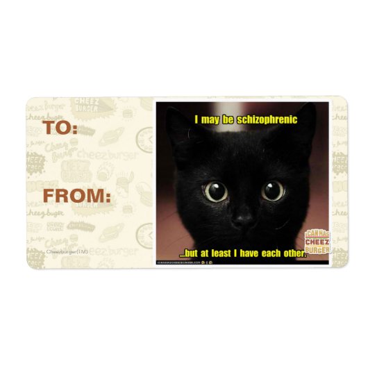 Ik kan schizofreen zijn etiket (Voorkant)