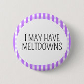 Ik kan soms instorten ronde button 5,7 cm (Voorkant)