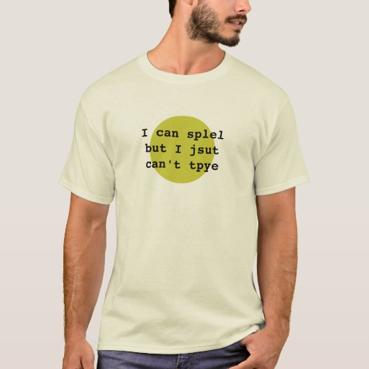 Ik kan spellen t-shirt (Voorkant)