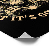 Ik kan Stud repareren, maar het gaat Monkey Funny Poster (Hoek)