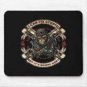 Ik kan Stud repareren, maar het zal aap pijn doen Muismat (Voorkant)