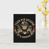 Ik Kan Stud Repareren Maar Het Zal Pijn Doen Aap G Kaart (Gele Bloem)