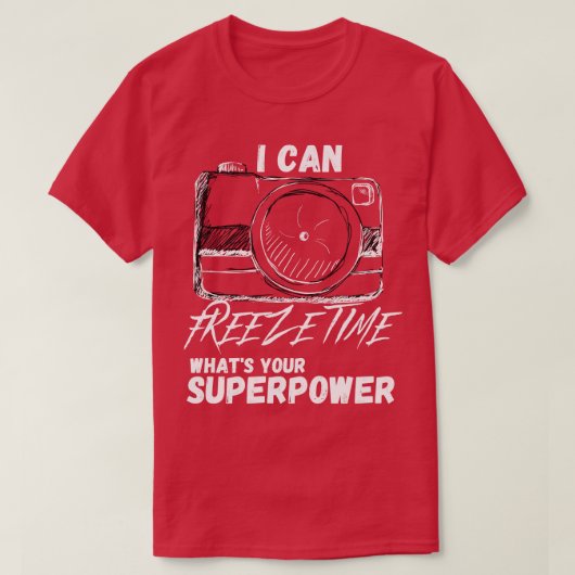 Ik kan tijd bevriezen 1 t-shirt (Design voorkant)