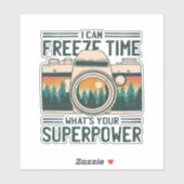 IK KAN TIJD VRIJMAKEN WAT JE SUPERPOWER IS STICKER (Vel)