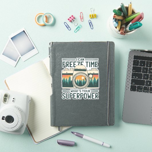 IK KAN TIJD VRIJMAKEN WAT JE SUPERPOWER IS STICKER (iPad Cover)