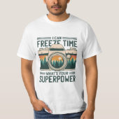 IK KAN TIJD VRIJMAKEN WAT JE SUPERPOWER IS T-SHIRT (Voorkant)