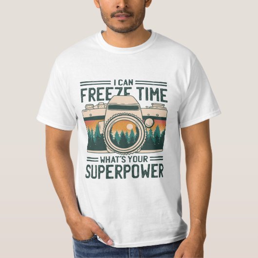 IK KAN TIJD VRIJMAKEN WAT JE SUPERPOWER IS T-SHIRT (Voorkant)