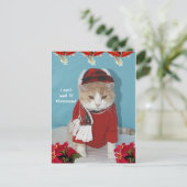 Ik kan 'til geen Kerstmis wachten! Feestdagenkaart (Staand voorkant)