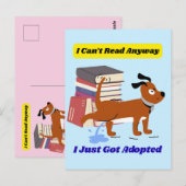 Ik kan toch niet lezen briefkaart (Voorkant / Achterkant)