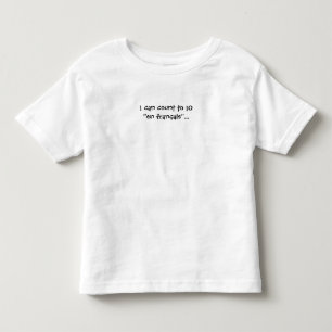 Ik kan tot 10 tellen in het Frans/en francais... Kinder Shirts