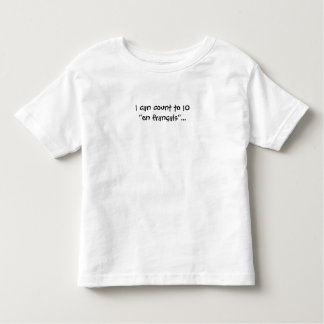 Ik kan tot 10 tellen in het Frans/en francais... Kinder Shirts