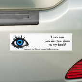 IK KAN U DIR-Bumpersticker ZIEN Bumpersticker (Op auto)