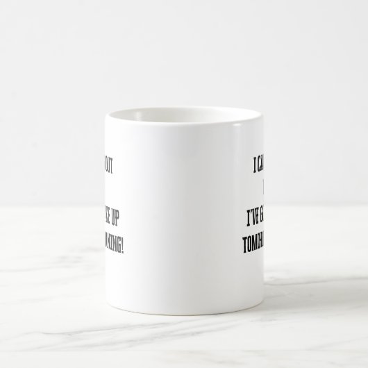 Ik kan vanavond niet rondhangen Mok (Center)