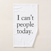 Ik kan vandaag de dag geen mensen met een klein zw handdoek (Handdoek)