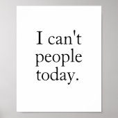 Ik kan vandaag de dag geen mensen met een klein zw poster (Voorkant)