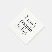 Ik kan vandaag de dag geen mensen met een klein zw servet (Hoek)