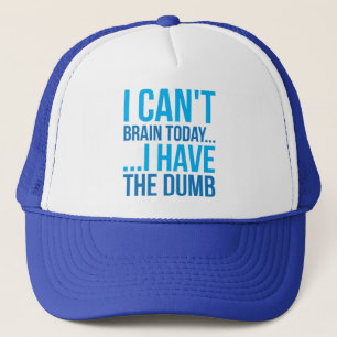 Ik kan vandaag geen brein... Ik heb de duim Trucker Pet