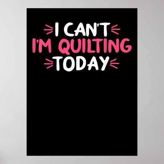 Ik kan vandaag geen cadeautjes geven poster (Voorkant)