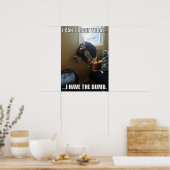 Ik kan vandaag niet hersenen. Ik heb de domme (kat Poster (Keuken)